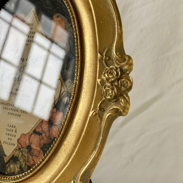 Rose Garden Oval Frame