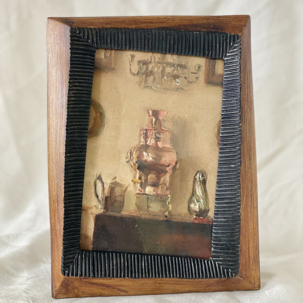 Rustic Wood Ribbed Frame