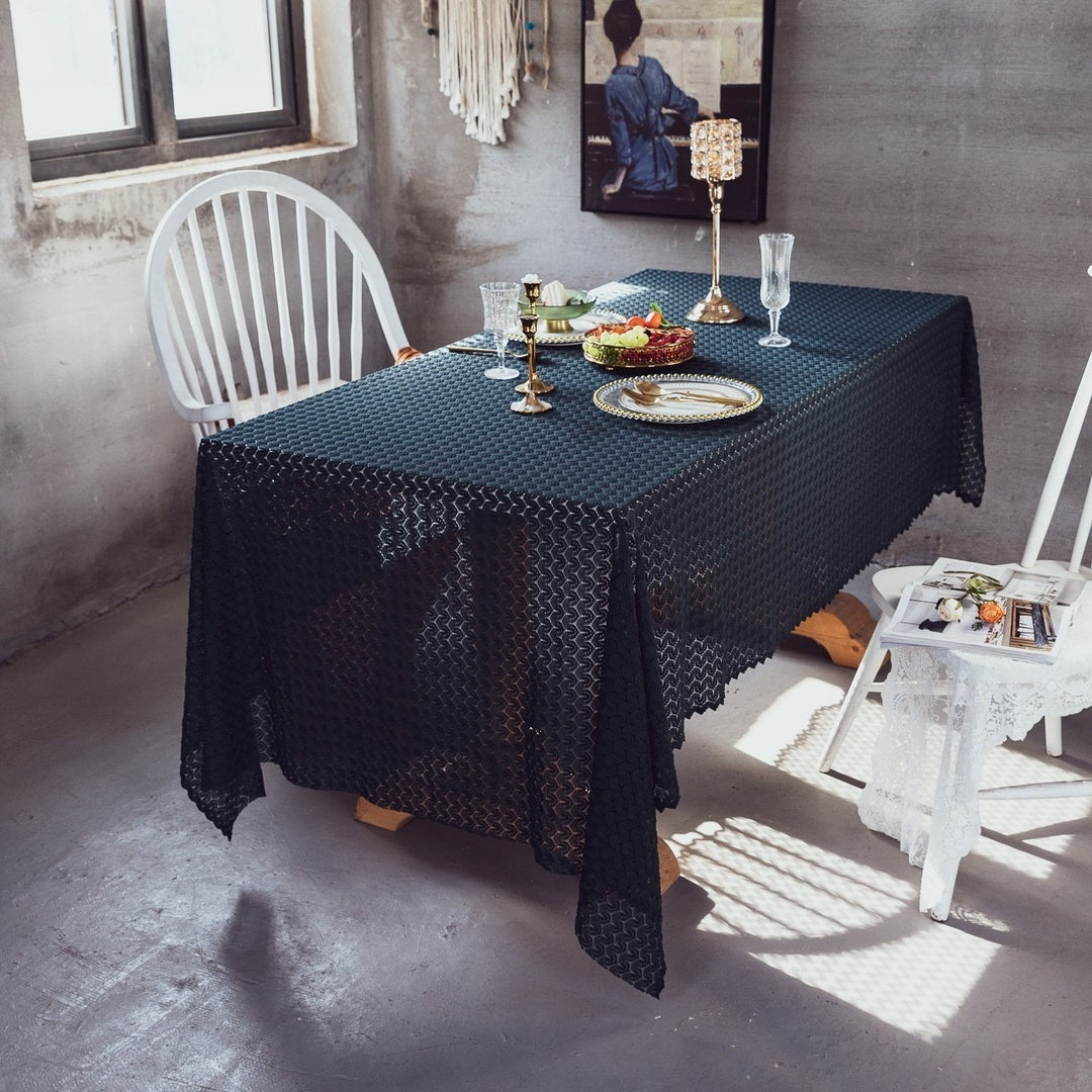 Rustic Ripple Lace Tablecloth