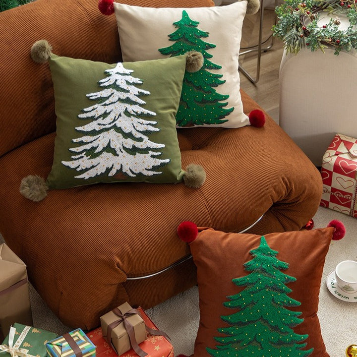 Xmas Tree Square Cushion