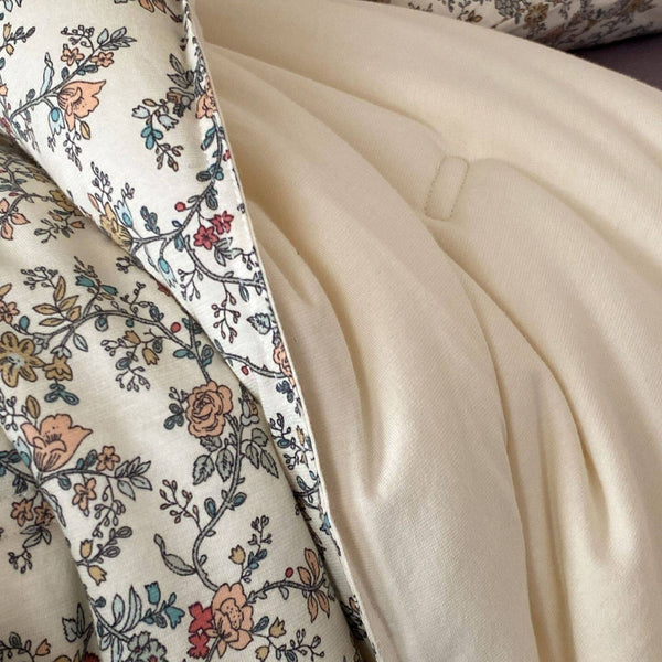 Vintage Meadow Summer Quilted Blanket