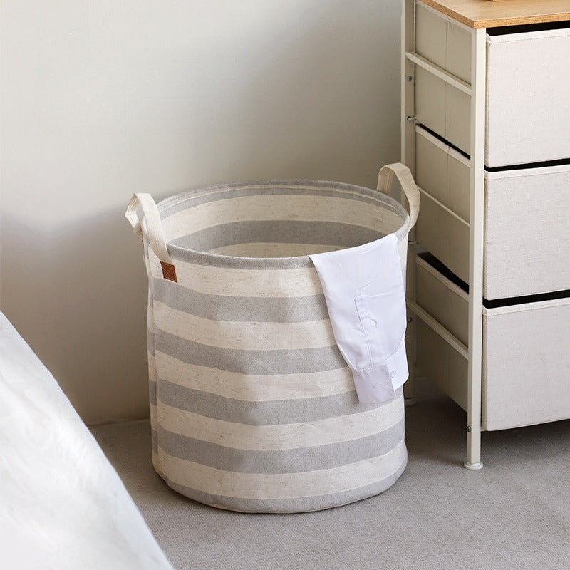 Beach Villa Striped Laundry Basket Set