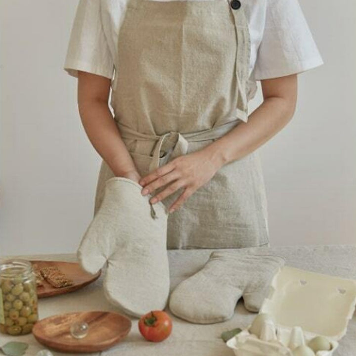 Japanese Linen Oven Mitts