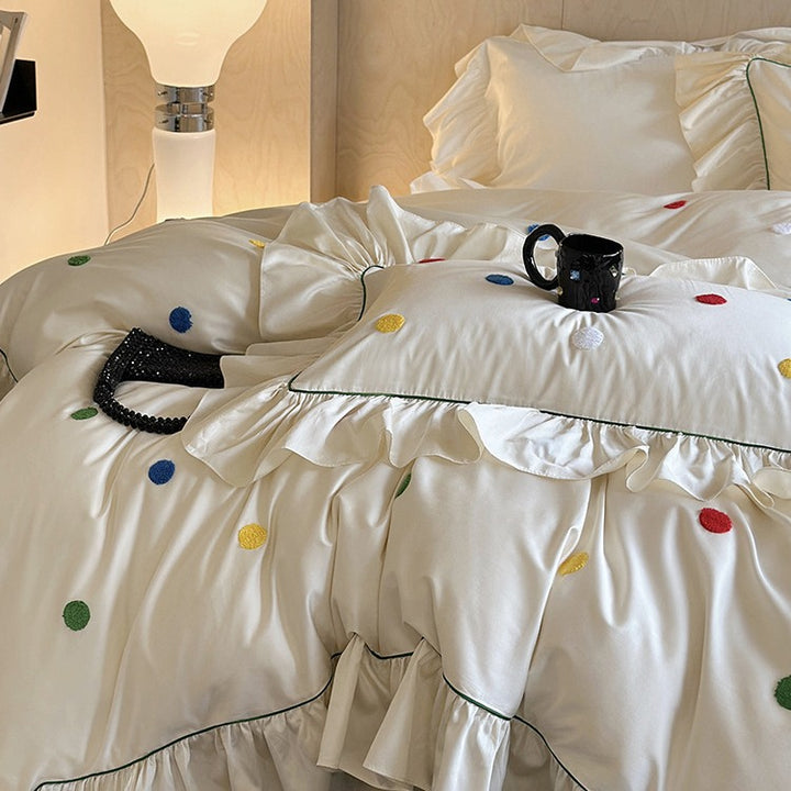 Colourful Polka Dots Bedding Set
