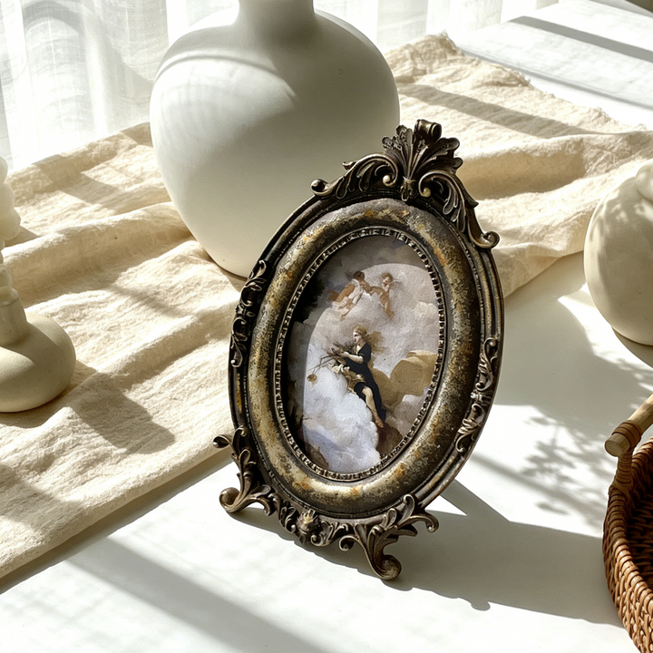 French Vintage Oval Frame