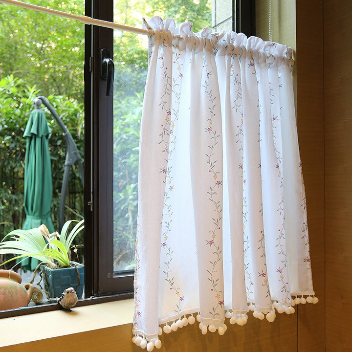 Floral Garden Cabinet Curtain