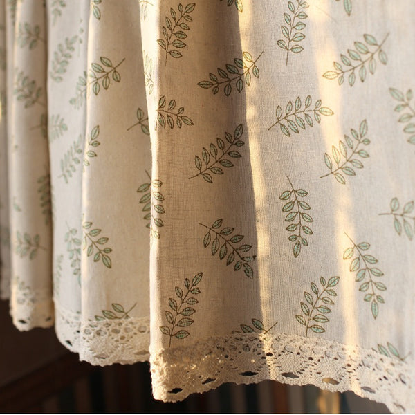 Countryside Leave Cabinet Curtain