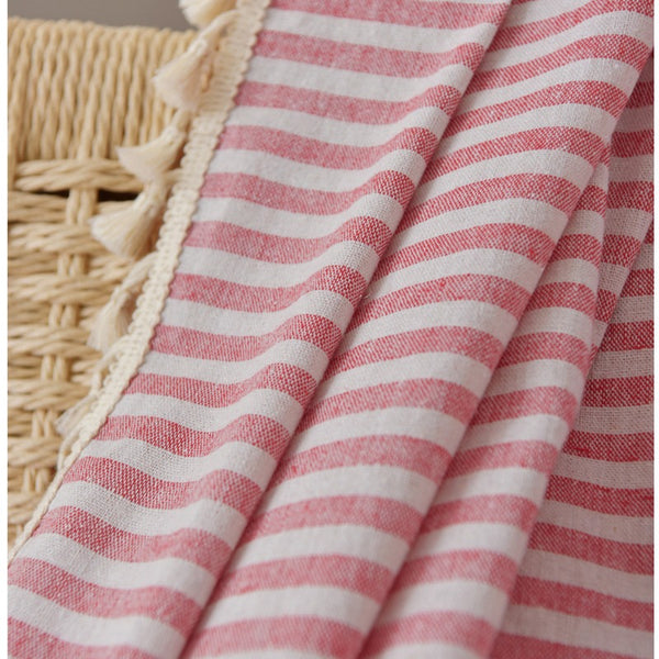 Beach Villa Striped Curtain