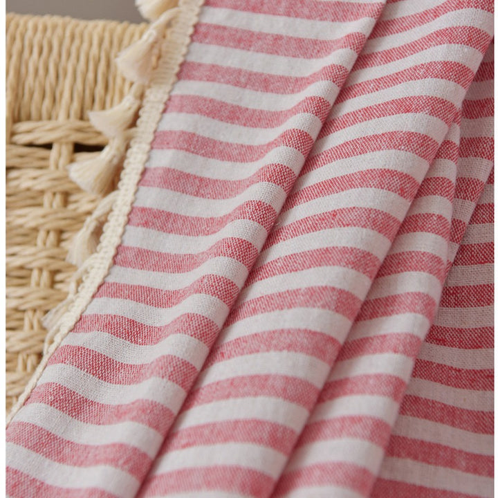 Beach Villa Striped Curtain