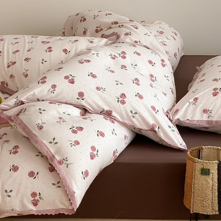 Pink Rose Bedding Set