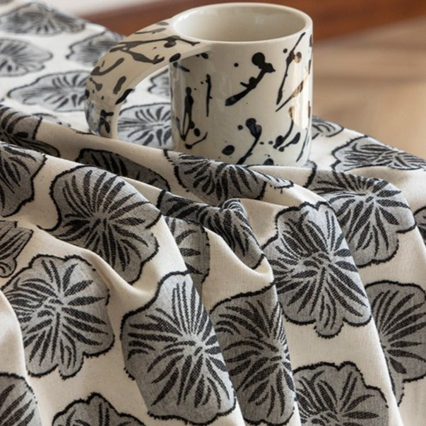 Grey Lotus Table Cloth