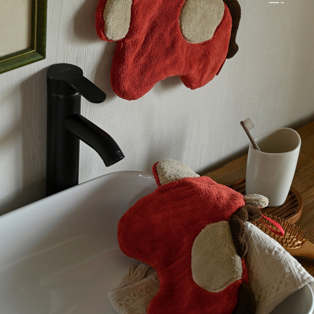 Red Horse Hanging Hand Towel Set