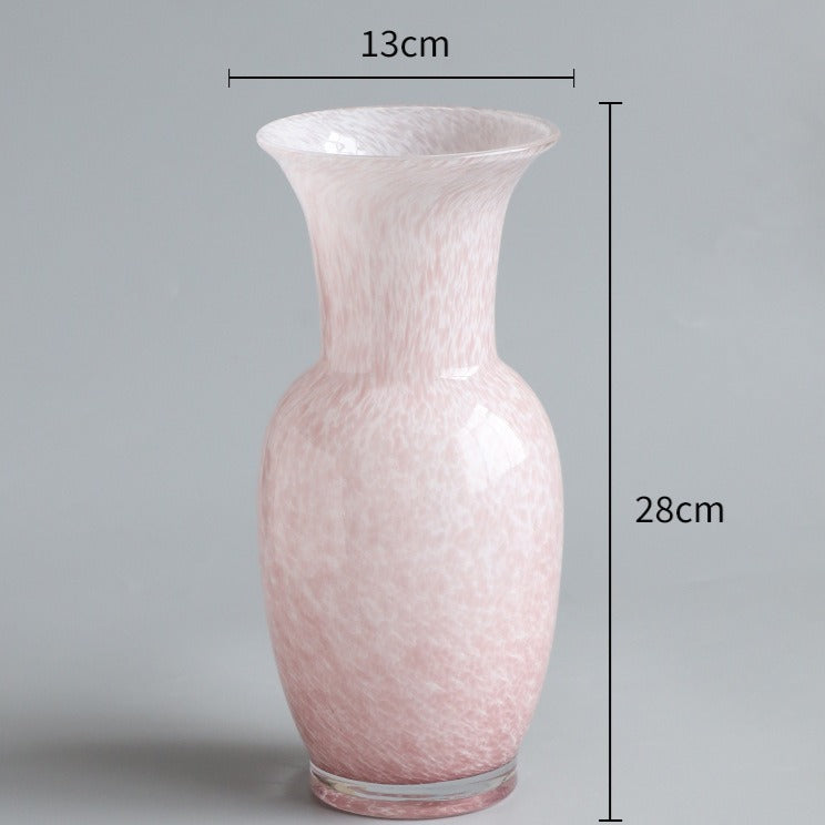 Pink Romantic Glass Vase