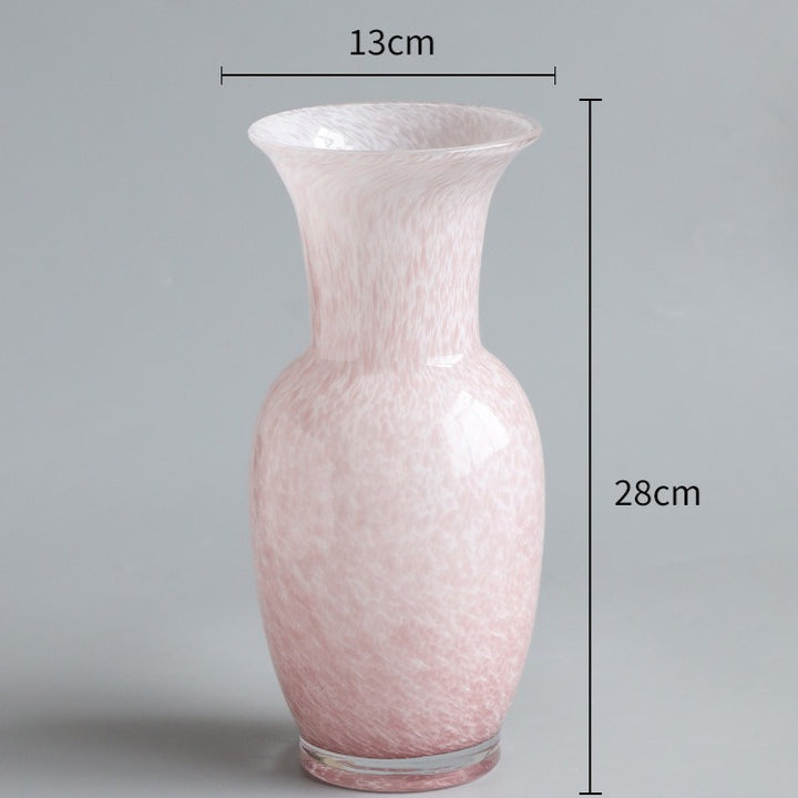 Pink Romantic Glass Vase