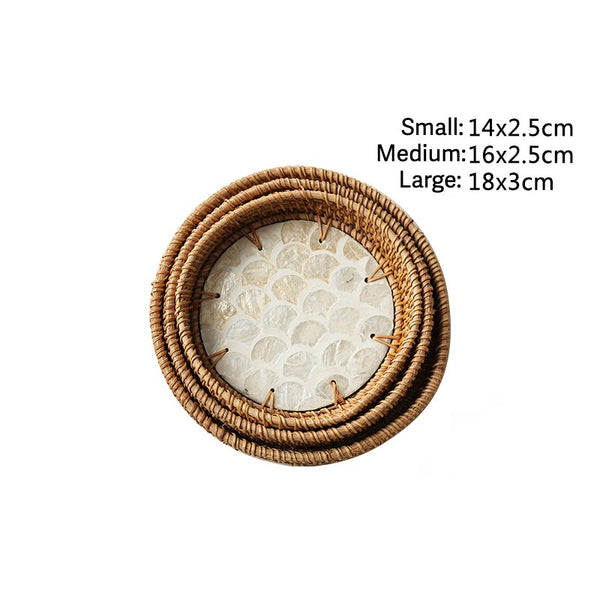 Coastal Breeze Shell Tray Set