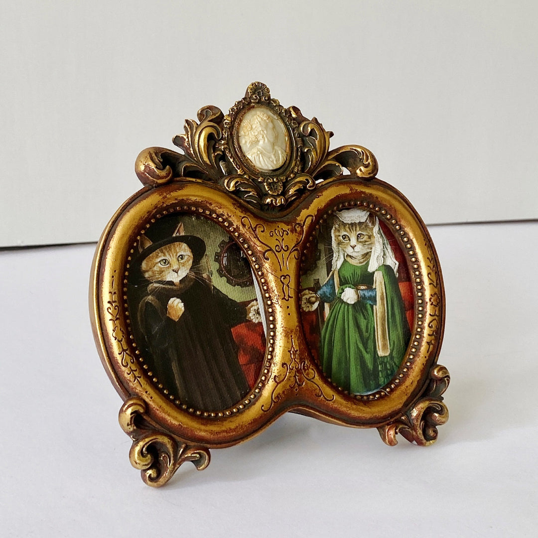 Ornate Victorian Dual Photo Frame