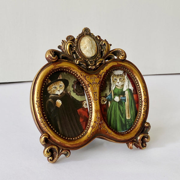 Ornate Victorian Dual Photo Frame