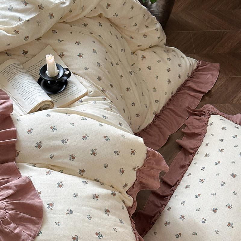 Frilly Floral Bedding Set