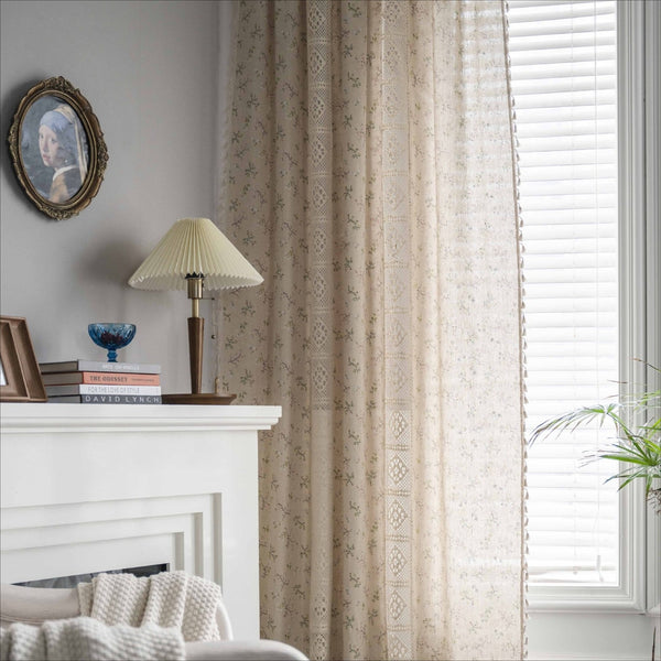 Wild Floral Lace Curtain