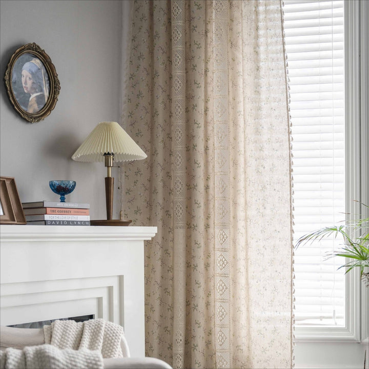 Wild Floral Lace Curtain