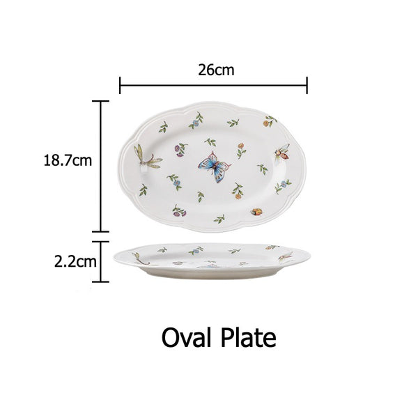 Vintage Butterfly Dinnerware