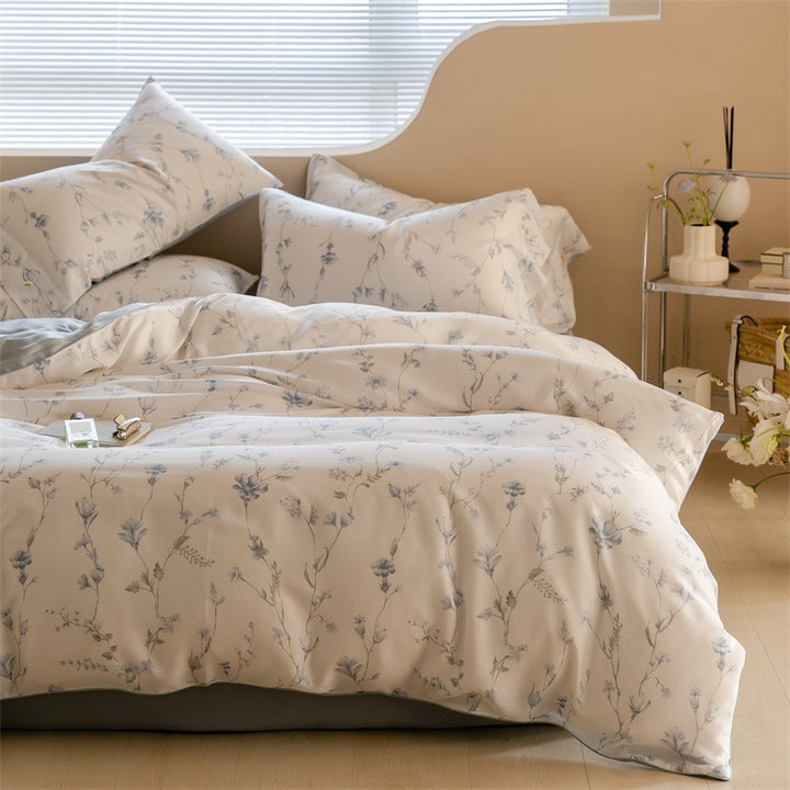 Blue Garden Lyocell Bedding Set
