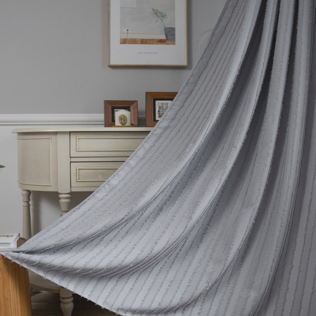 Textured Fringe Curtain