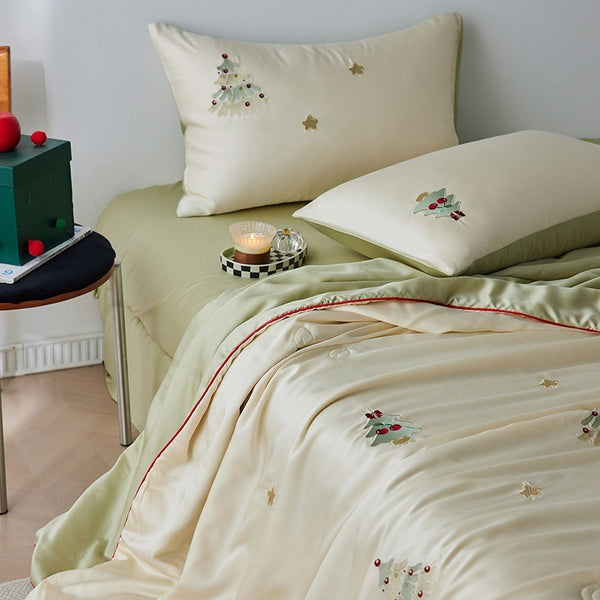 Xmas Tree Lyocell Summer Blanket