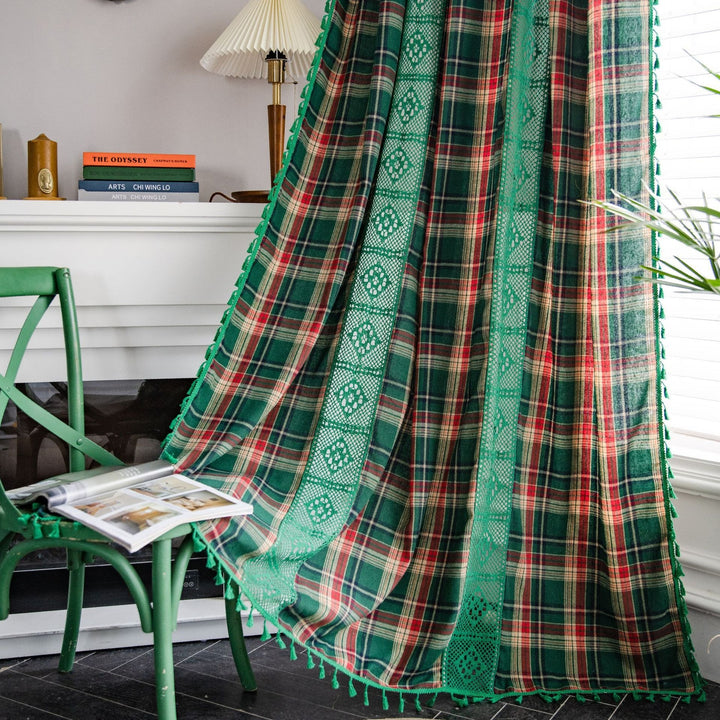Tartan Lace Curtain
