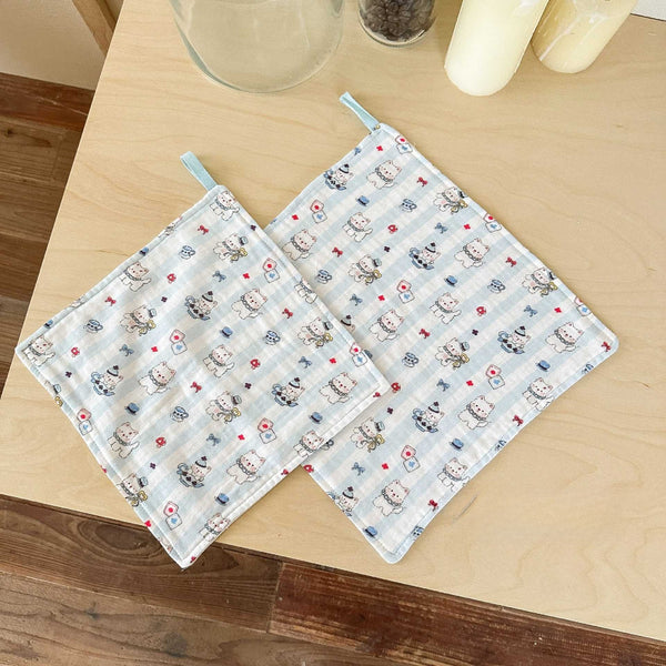 Critter Friends Burp Cloth Set