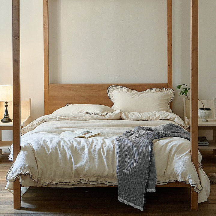 Double Ruffle Bedding Set