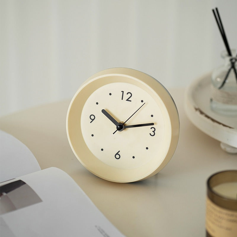 Minimal Ivory Desk Clock