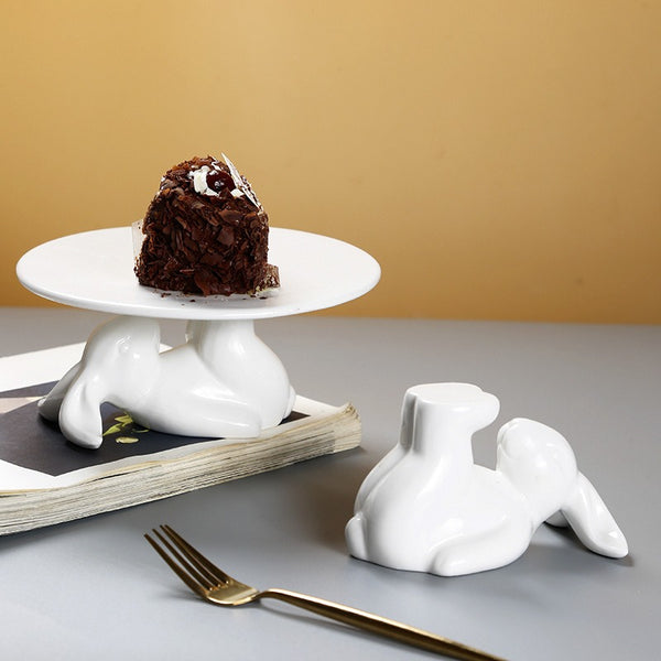 Lunar Bunny Dessert Pedestal