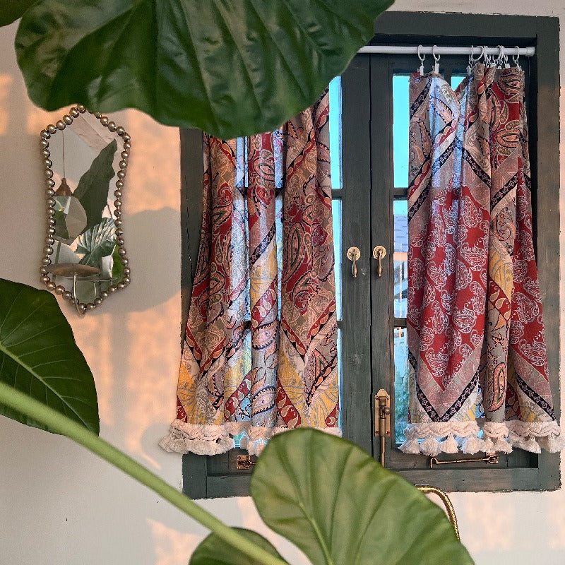 Paisley Tassel Cabinet Curtain