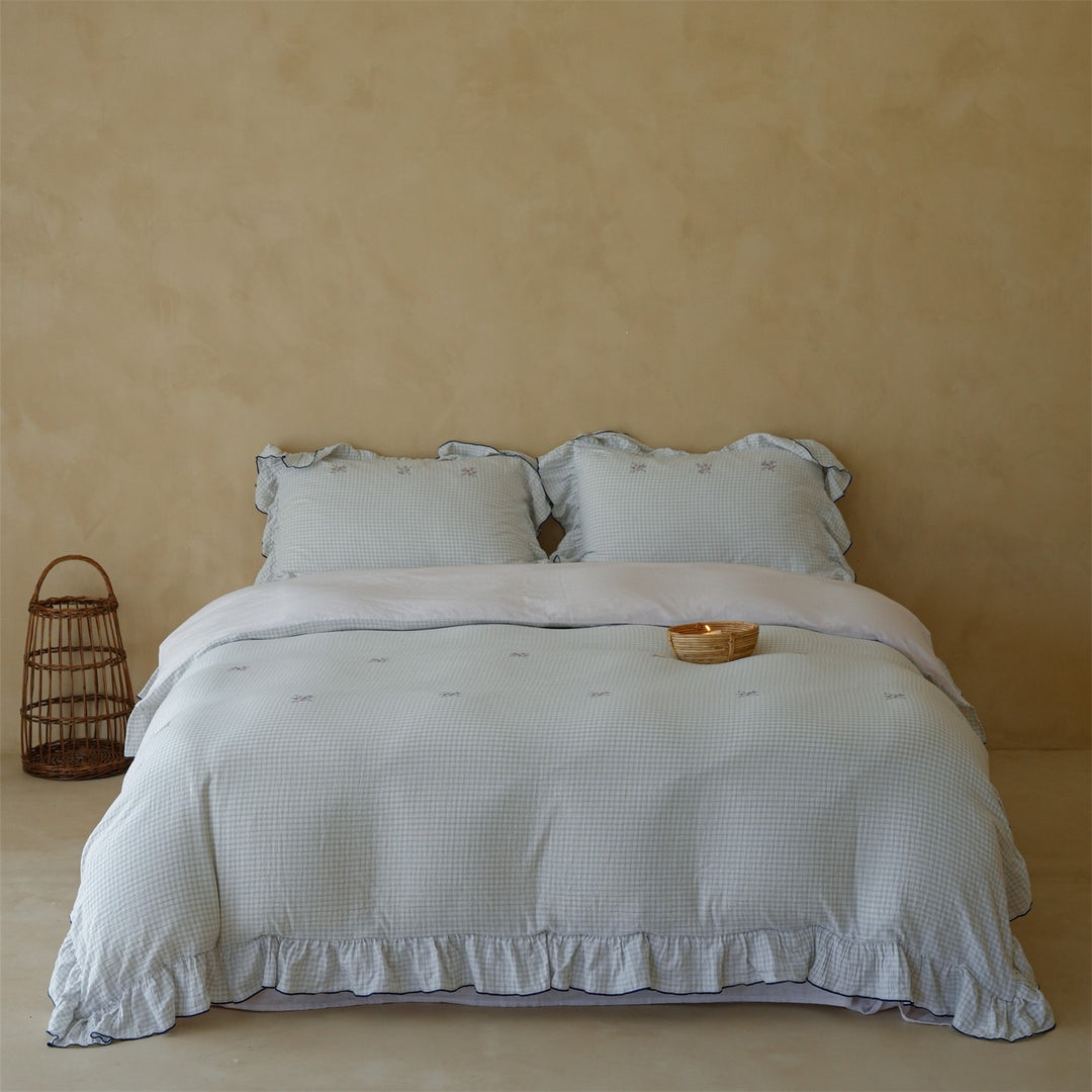 Summer Floral Basket Bedding Set