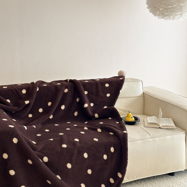 Winter Dessert Polka Dot Blanket