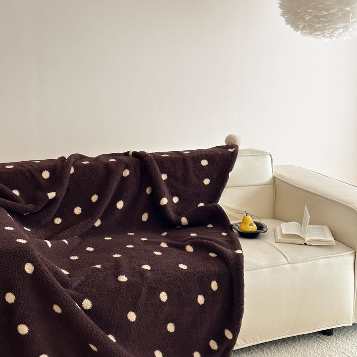 Winter Dessert Polka Dot Blanket