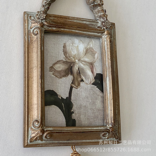 Antique Tassel Floral Wall Frame