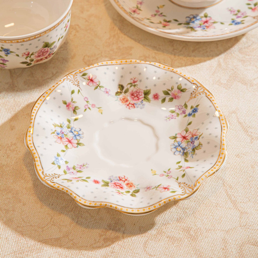 Wave Edge Garden Teacup Set