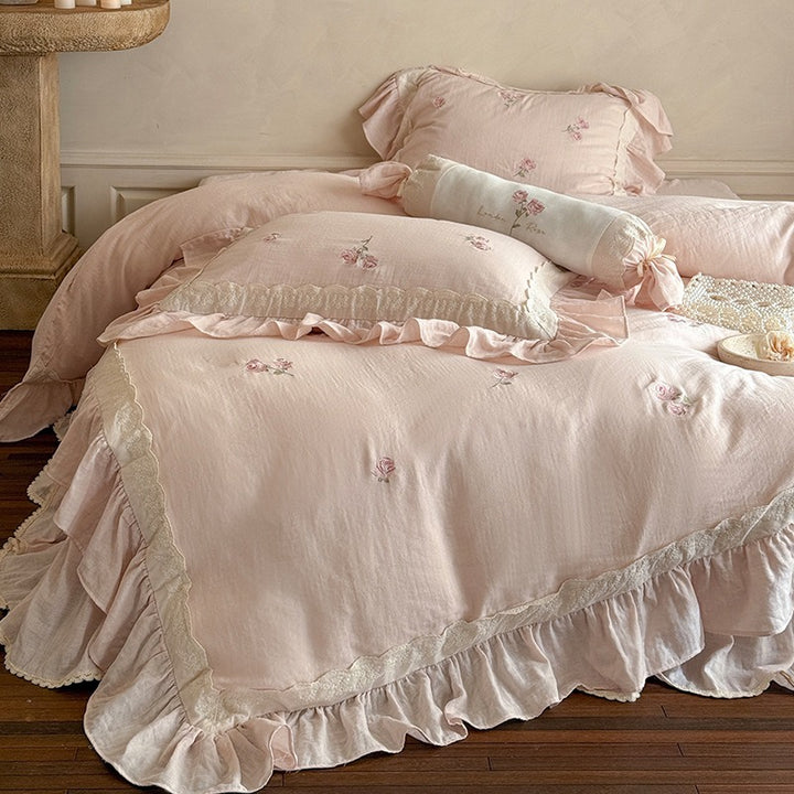 Provence Rose Lace Bedding