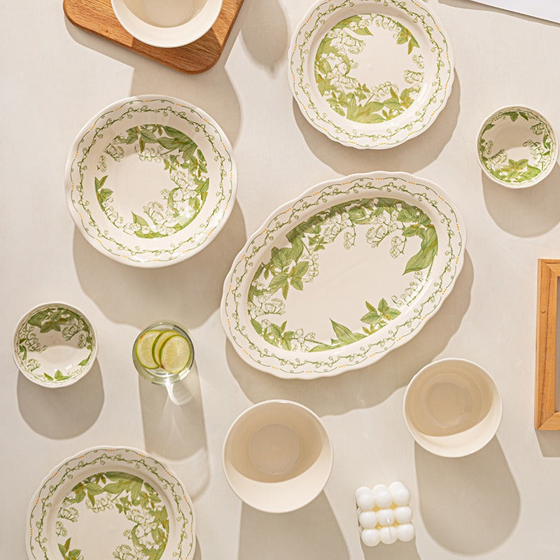 Bellflower Ceramic Dining Set