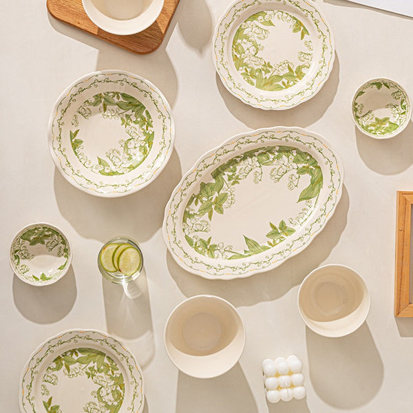 Bellflower Ceramic Dining Set