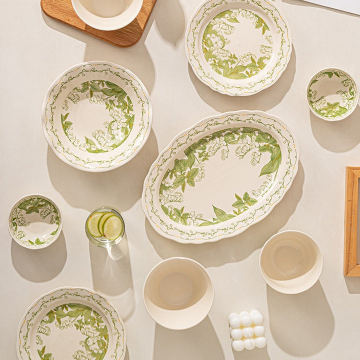 Bellflower Ceramic Dining Set
