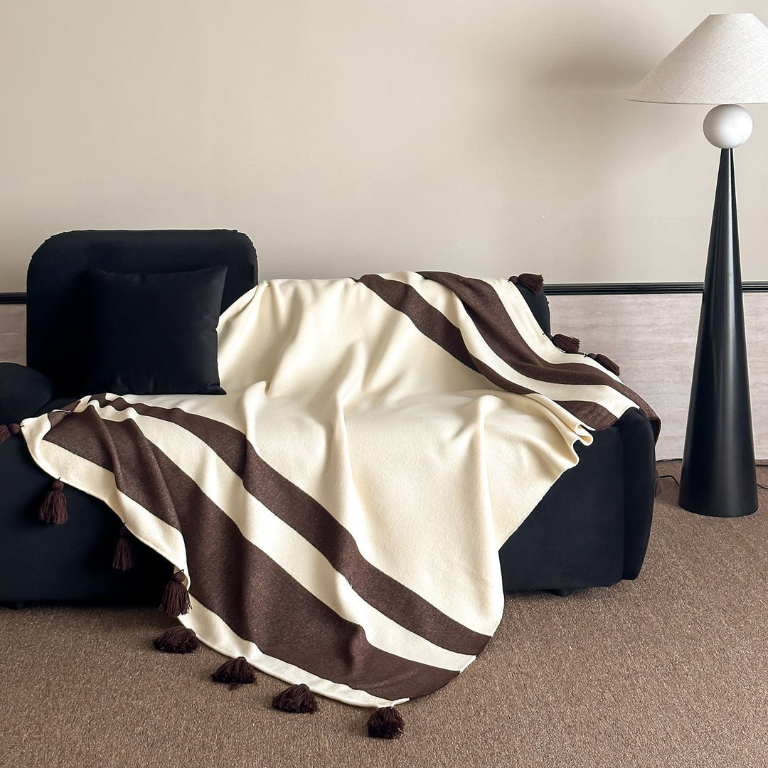 Vinyl Groove Fringe Blanket