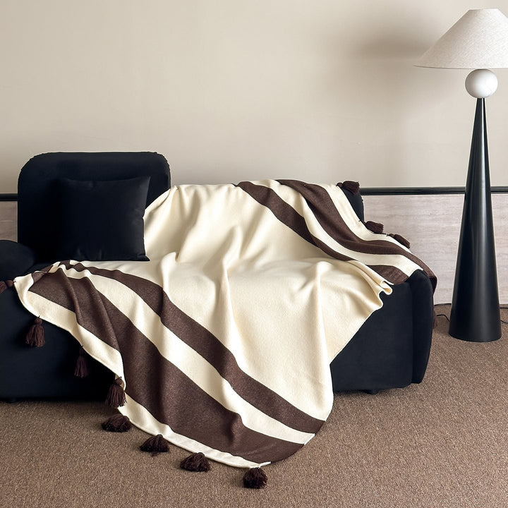 Vinyl Groove Fringe Blanket