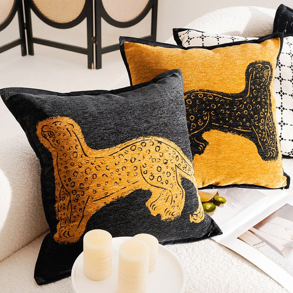 Vintage Leopard Cushion