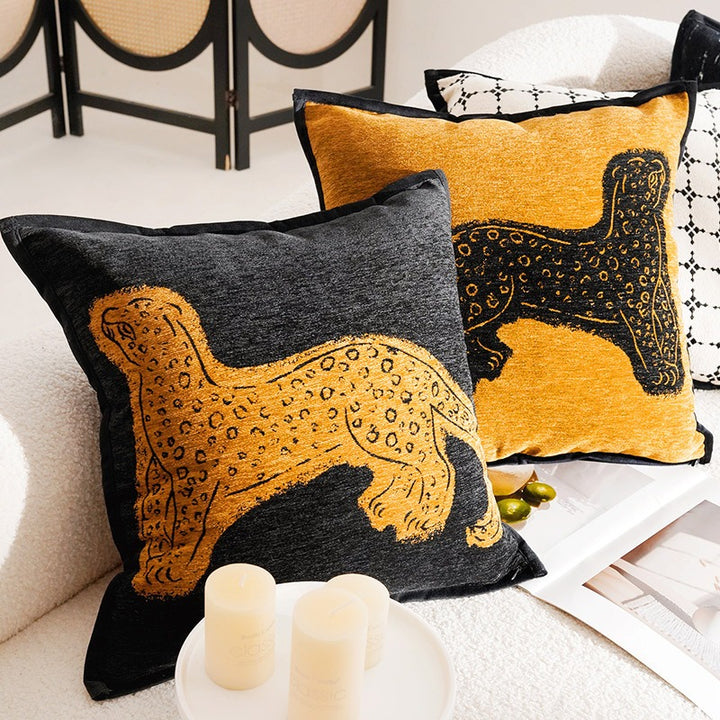 Vintage Leopard Cushion