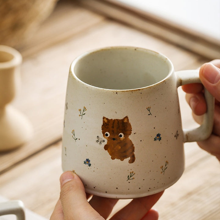 Wildflower Kitten Mug