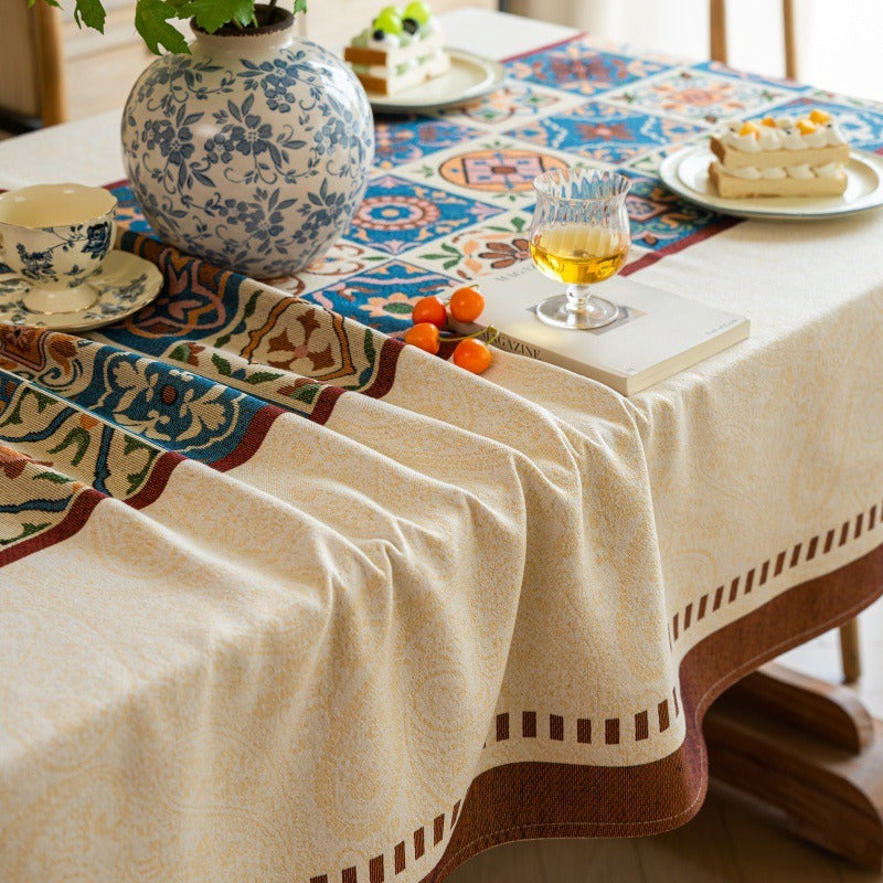Serene Patchwork Tablecloth