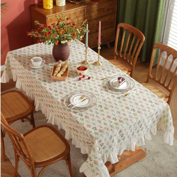Countryside Floral Check Table Cloth